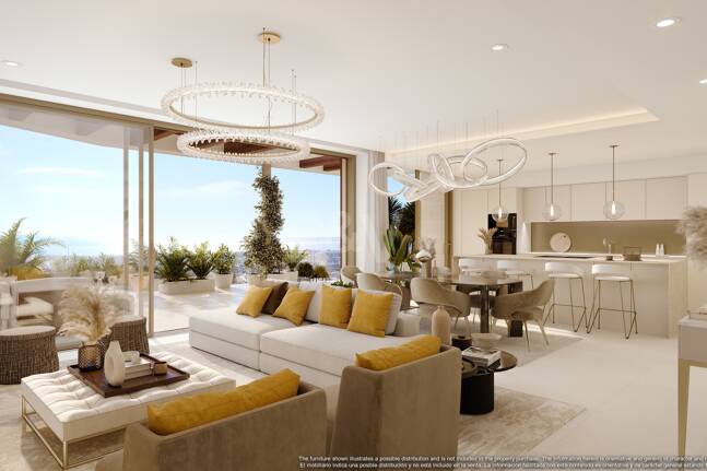 Großzügiges Luxusapartment mit Terrassenpool und Atemberaubendem Ausblick