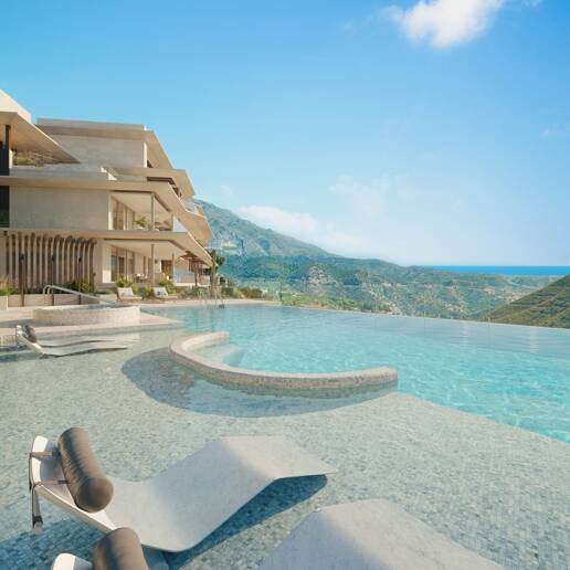 Super Garden Apartment with Private Pool and Panoramic Sea, Mountain and Lake Views