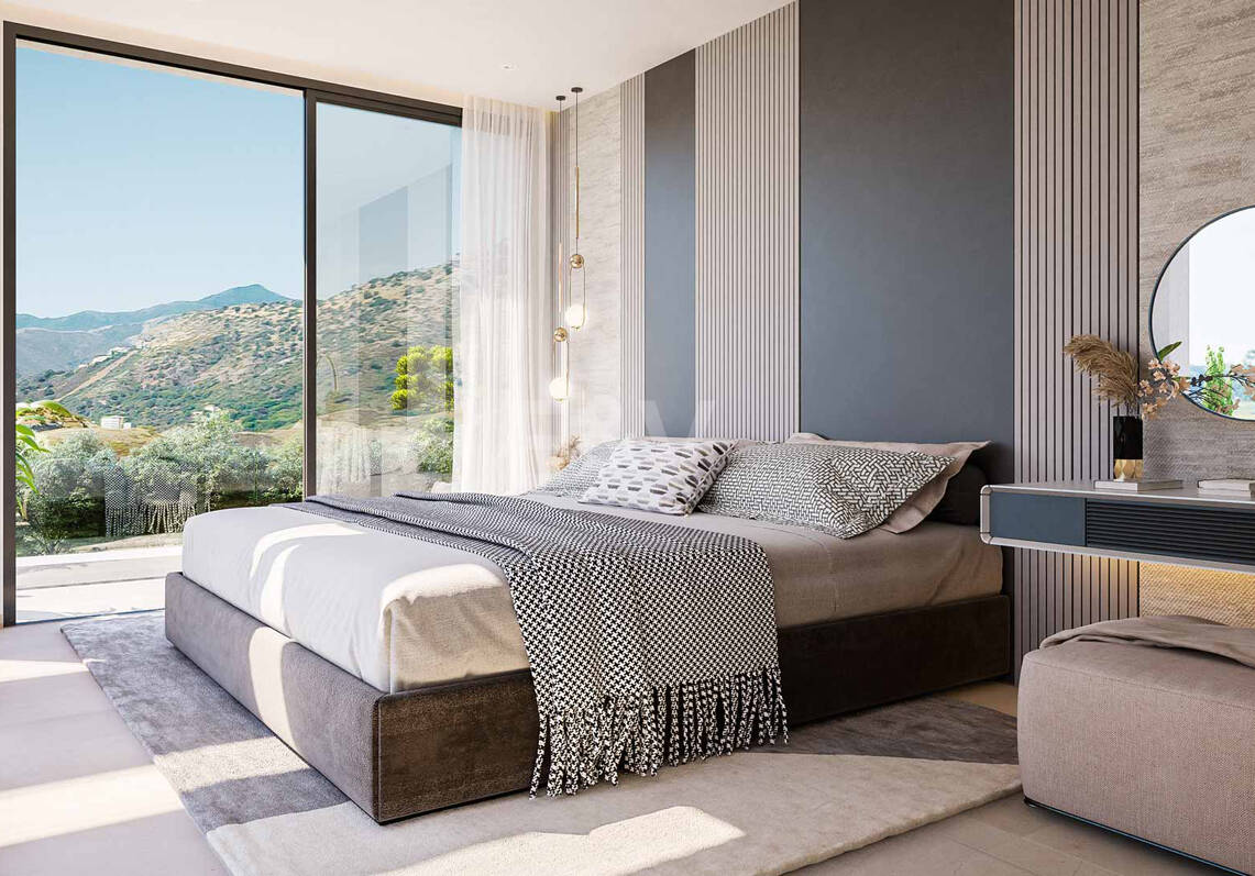 Villa moderna con vistas al mar en comunidad cerrada