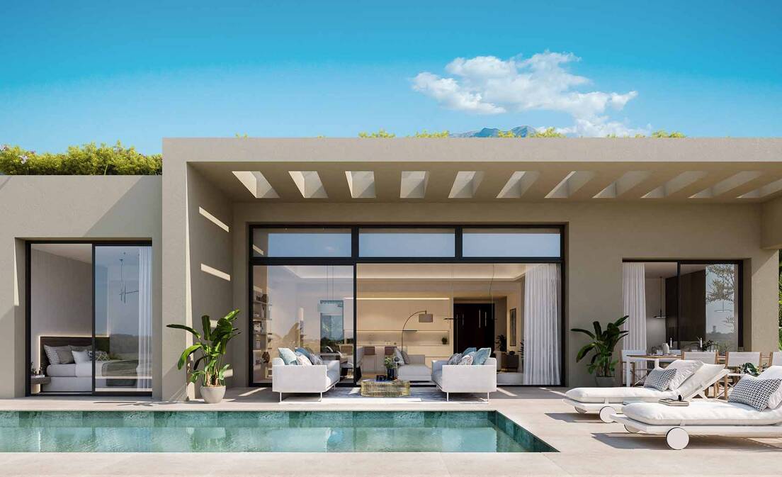 Modern Villa med havsutsikt i Gated Community