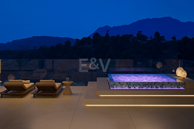 Frontline Golf Villa med fantastisk grön utsikt