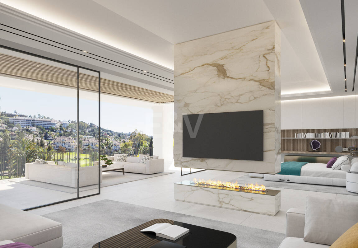 Frontline Golf Villa med fantastisk grön utsikt