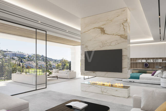 Frontline Golf Villa med fantastisk grön utsikt