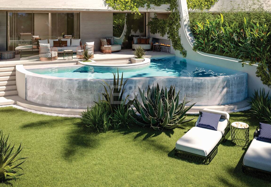 Exclusive 4 Bedroom Duplex with Private Garden and Pool Steps from Puente Romano