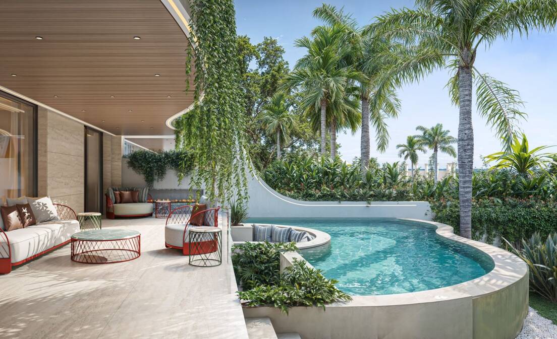 Exclusive 4 Bedroom Duplex with Private Garden and Pool Steps from Puente Romano