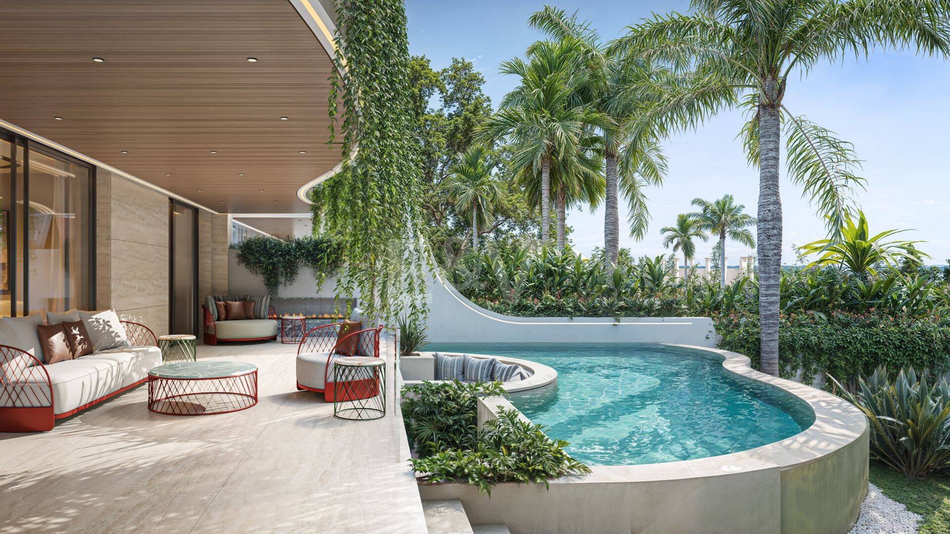 Exclusive 4 Bedroom Duplex with Private Garden and Pool Steps from Puente Romano