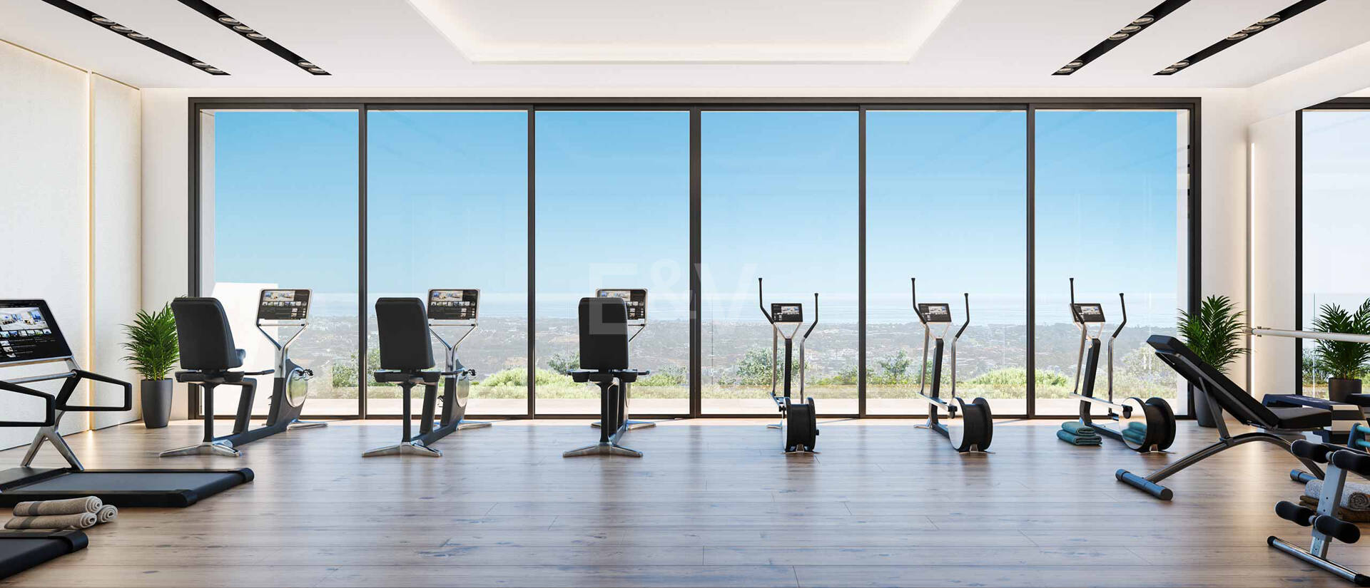 Villa contemporaine avec vue sur la mer à couper le souffle dans un prestigieux domaine