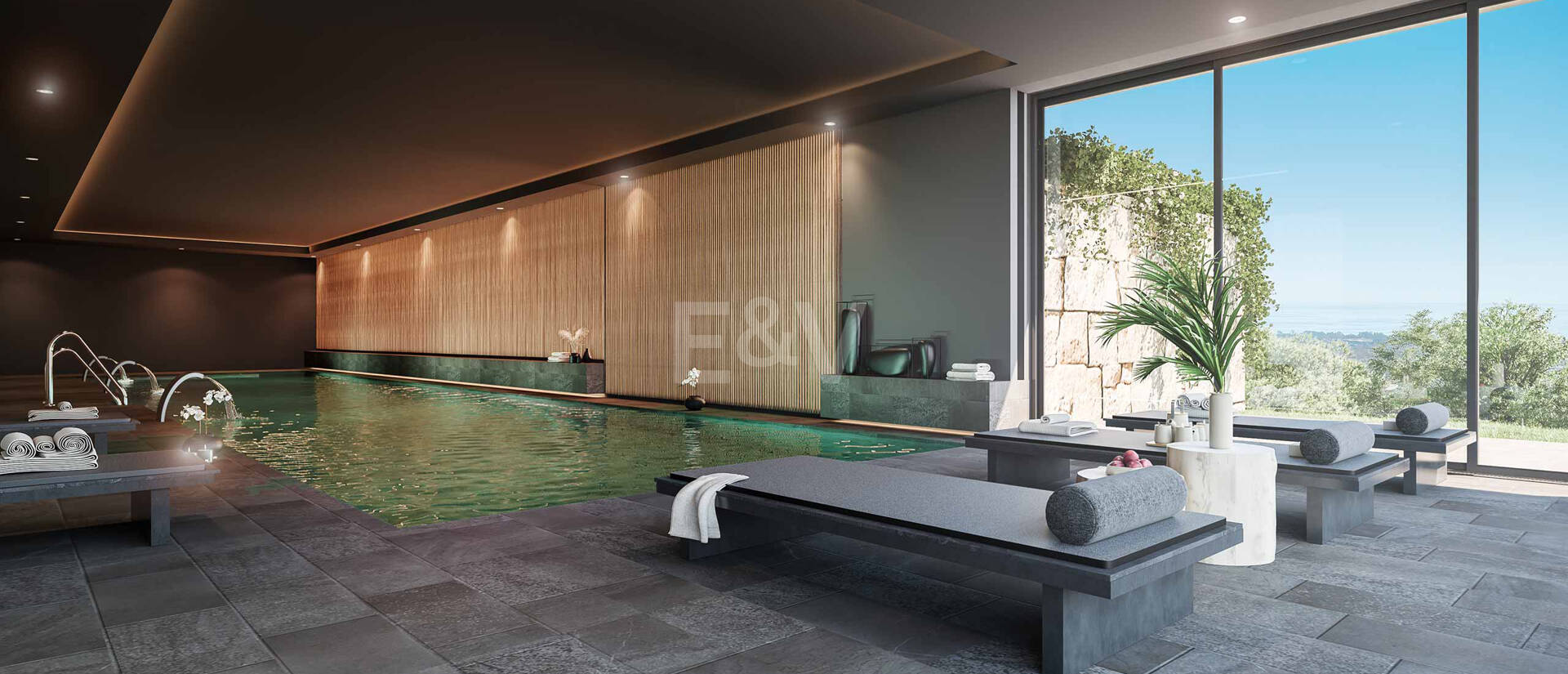 Villa contemporaine avec vue sur la mer à couper le souffle dans un prestigieux domaine