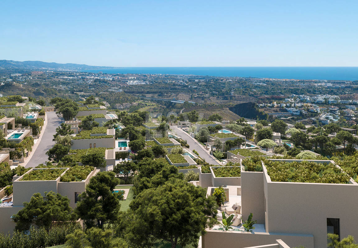 Villa contemporaine avec vue sur la mer à couper le souffle dans un prestigieux domaine