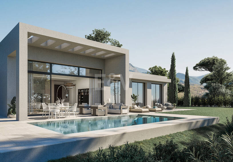 Villa contemporaine avec vue sur la mer à couper le souffle dans un prestigieux domaine