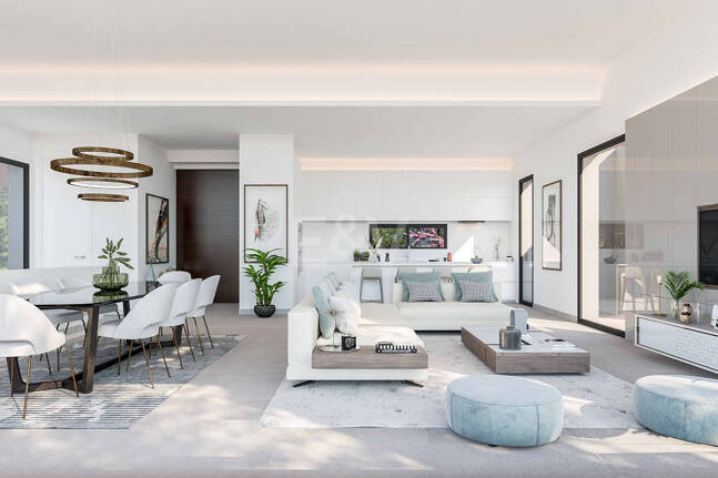 Villa contemporaine avec vue sur la mer à couper le souffle dans un prestigieux domaine