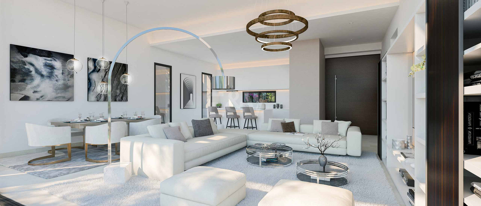 Villa contemporaine avec vue sur la mer à couper le souffle dans un prestigieux domaine