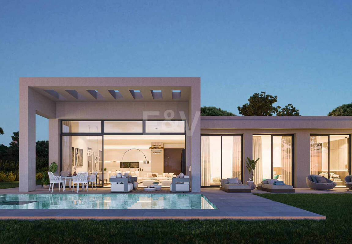 Villa contemporaine avec vue sur la mer à couper le souffle dans un prestigieux domaine