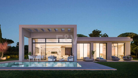 Villa contemporaine avec vue sur la mer à couper le souffle dans un prestigieux domaine