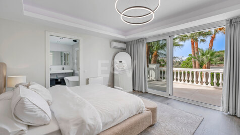 Idyllic Family Villa in Parcelas del Golf, Nueva Andalucia with 5 bedrooms inside a gated community with 24hour security available for long term rental