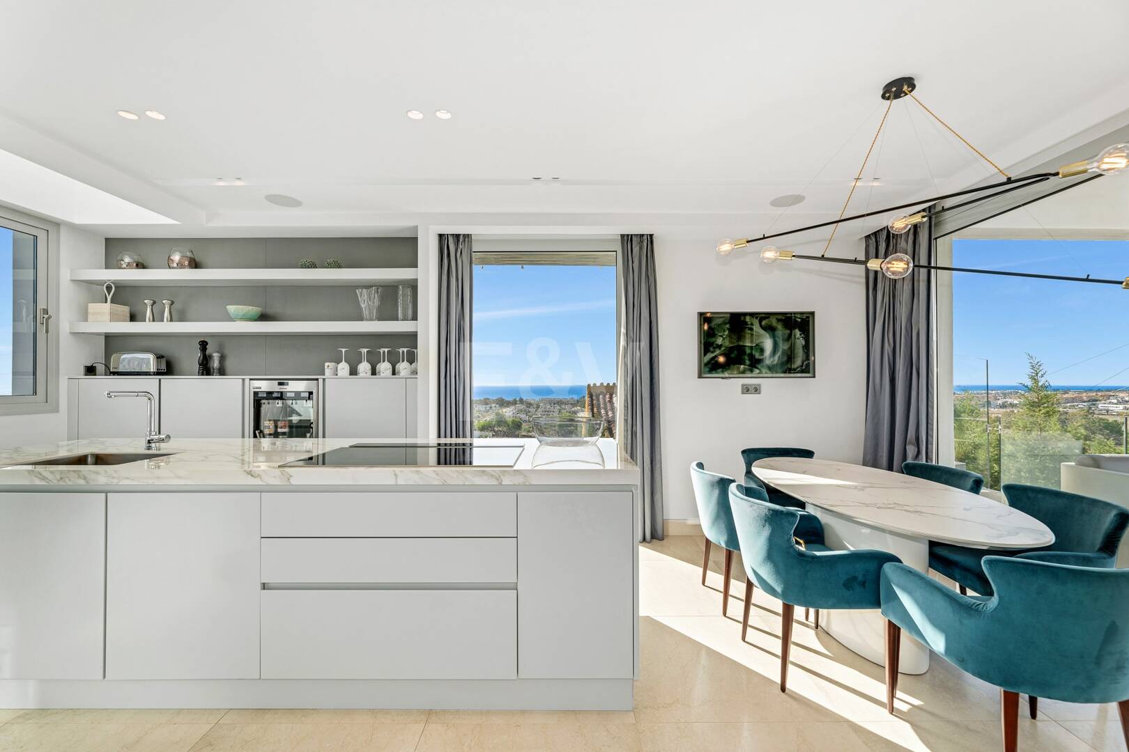 Exclusive Newly Built Villa with Two Pools and Open Coastal Views