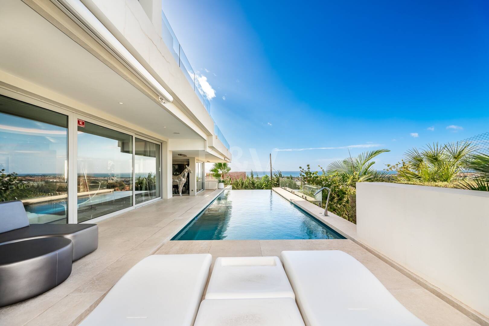 Exclusive Newly Built Villa with Two Pools and Open Coastal Views