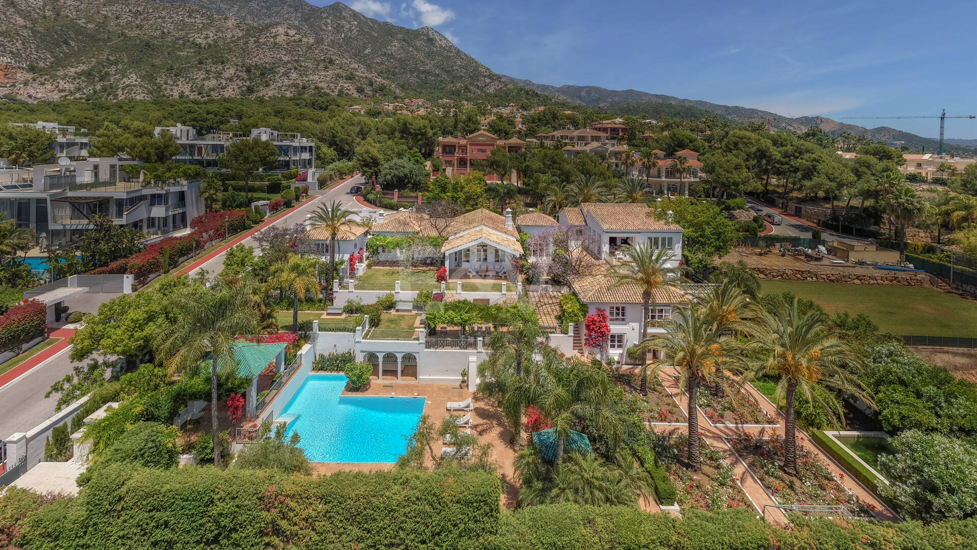 Timeless Marbella Colonial Villa in Sierra Blanca with Panoramic Sea Views