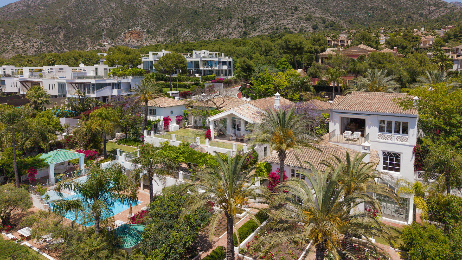 Timeless Marbella Colonial Villa in Sierra Blanca with Panoramic Sea Views