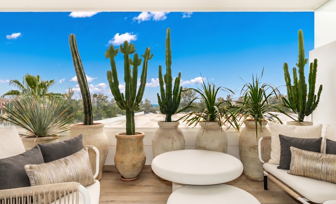 Südorientierte Wohnung mit Meerblick nahe Puerto Banús