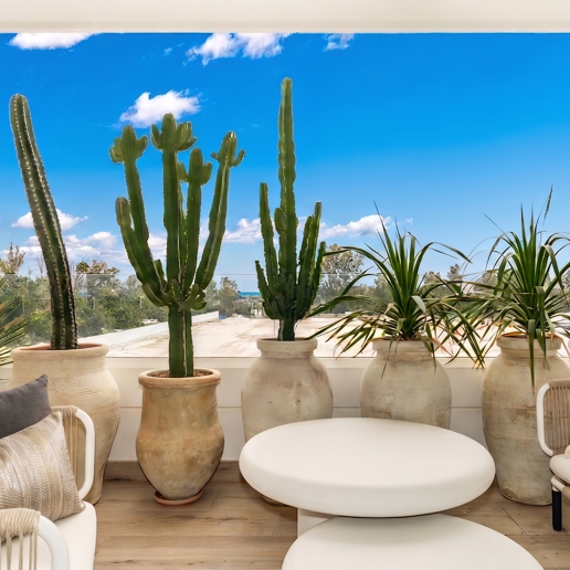 Südorientierte Wohnung mit Meerblick nahe Puerto Banús