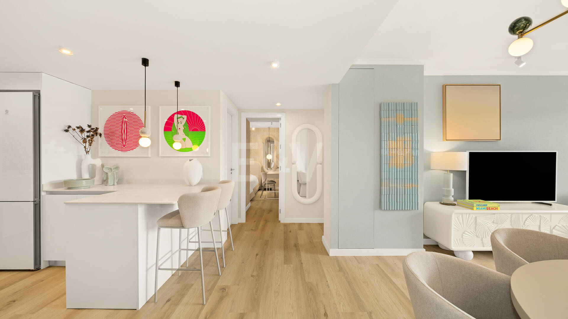 Südorientierte Wohnung mit Meerblick nahe Puerto Banús