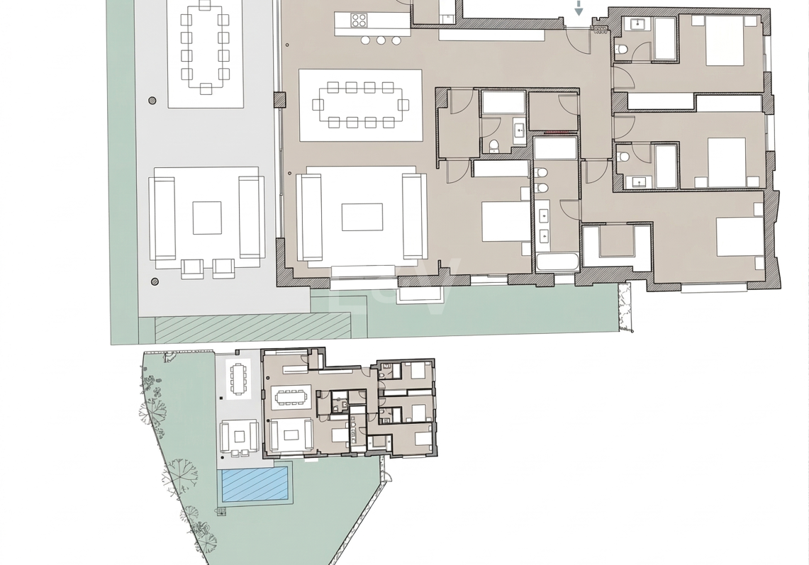 Elegant Garden Apartment with Private Pool in Exclusive Resort Community