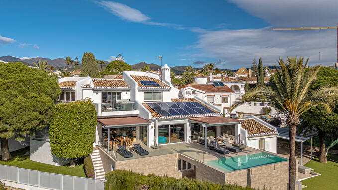 Contemporary Villa with Sea Views 200 Metres from the Beach in Las Chapas Playa