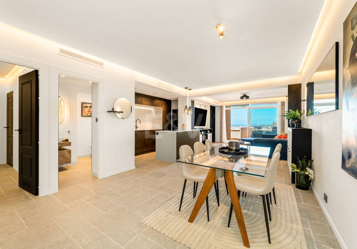Turnkey ready apartment with Panoramic Sea views in the heart of the Golf-Valley, Las Brisa