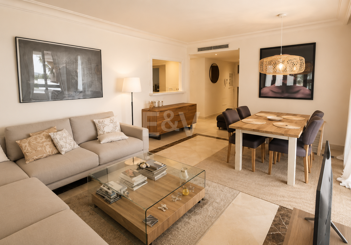 Elegant 3-Bedroom Apartment with Panoramic Sea Views in Lomas del Marqués, Benahavís | Long-Term Rental