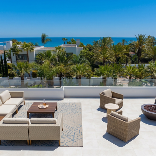 Impresionante villa contemporánea con vistas panorámicas al mar