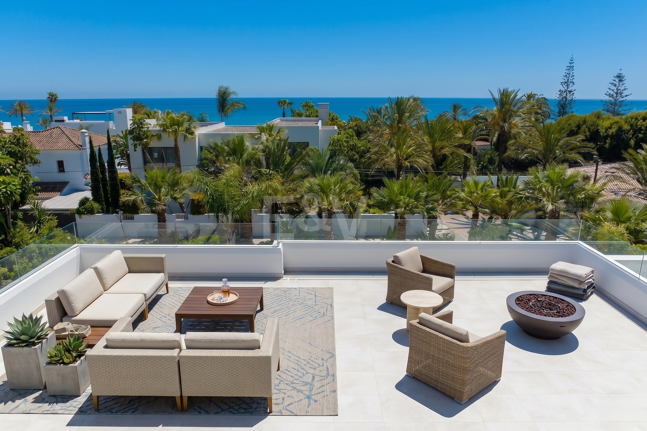 Impresionante villa contemporánea con vistas panorámicas al mar
