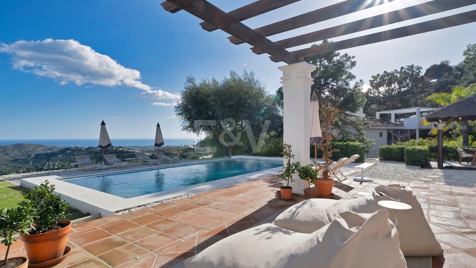 Majestic Andaluzjańska willa z widokiem na morze panoramiczne i góry