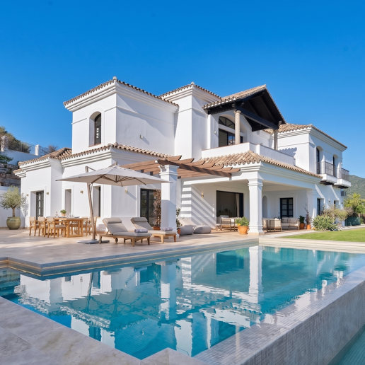 Majestic Andaluzjańska willa z widokiem na morze panoramiczne i góry