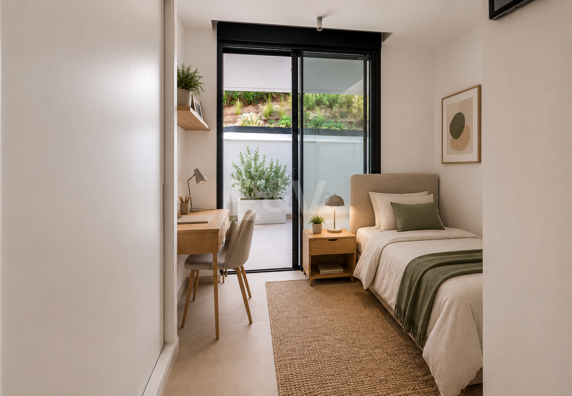 Garden Apartment z prywatnym ogrodem i widokiem na morze