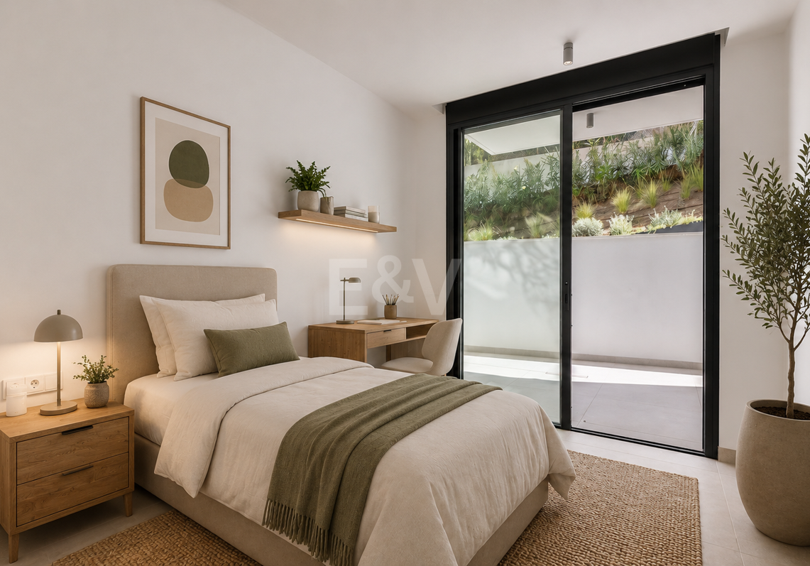 Garden Lägenhet med privat trädgård och havsutsikt