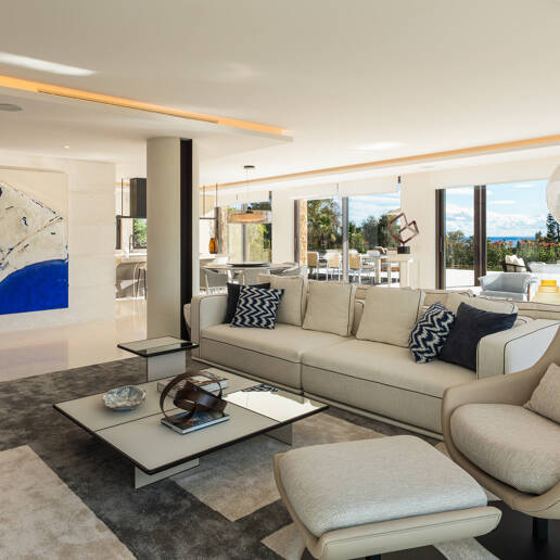 Spektakuläre Neubauvilla mit Meerblick im Marbella Hill Club