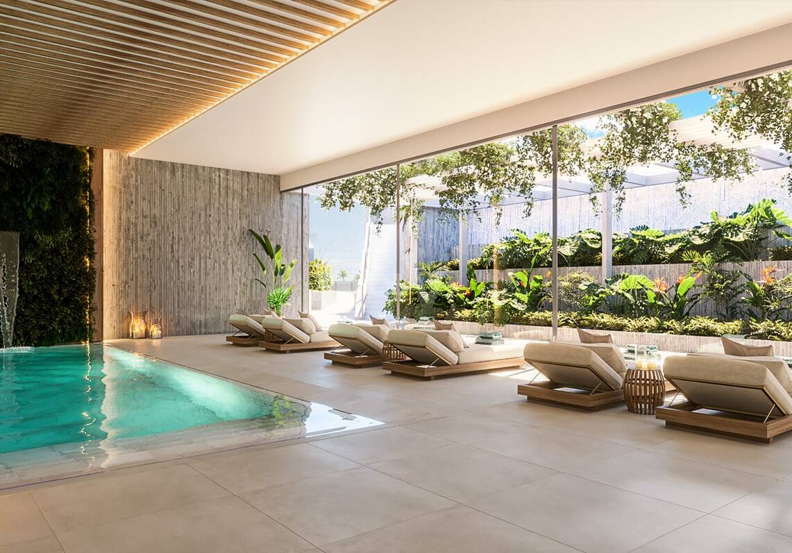 Moderne Apartments im Resort-Stil mit Panoramablick auf das Meer in Altos de Los Monteros