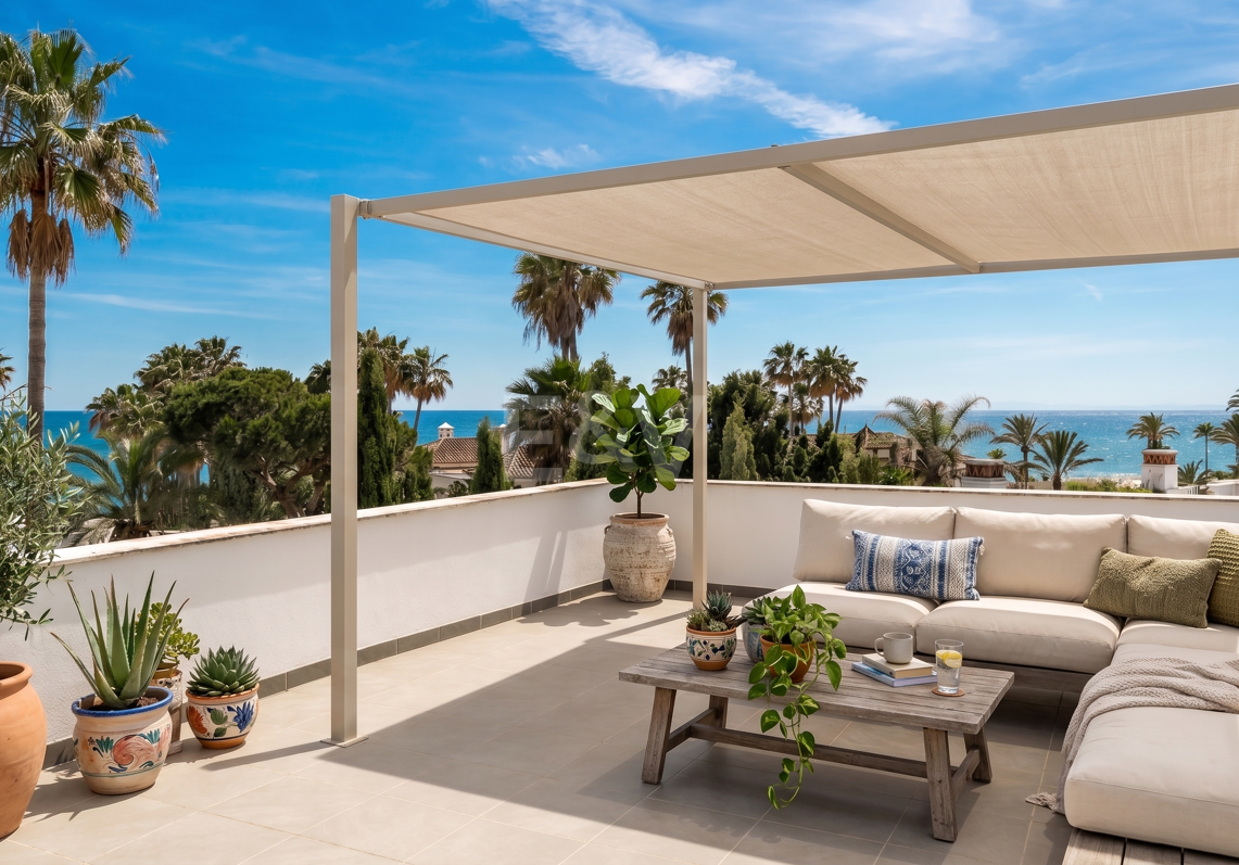 Villa contemporánea con vistas al mar a pocos pasos de la playa de Los Monteros