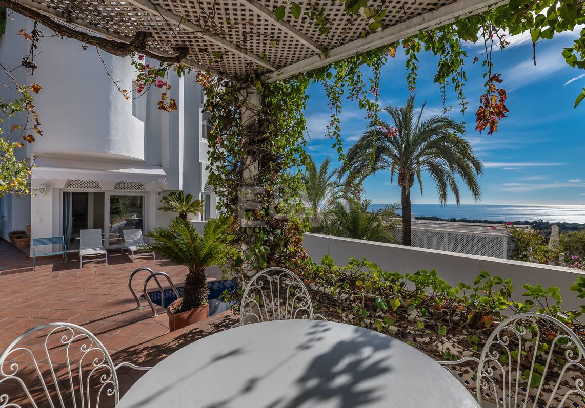 Exklusive 2-Zimmer-Wohnung mit privatem beheiztem Pool & Panoramablick – Goldene Meile Marbella.