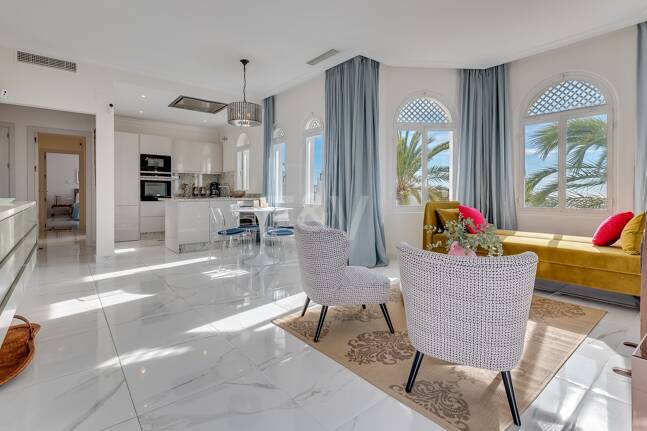 Appartement rez de chaussée à louer en Marbella Golden Mile, Marbella (Toutes les zones)