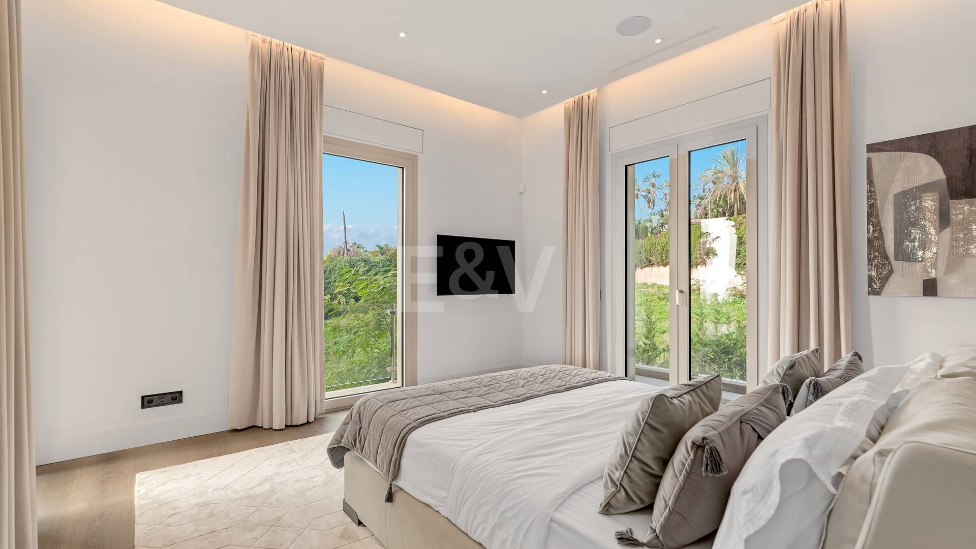 Mansión neoclásica con un toque moderno