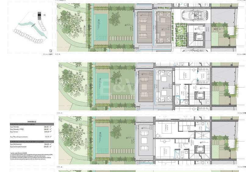 Modernes Stadthaus mit privatem Pool und modernem Design