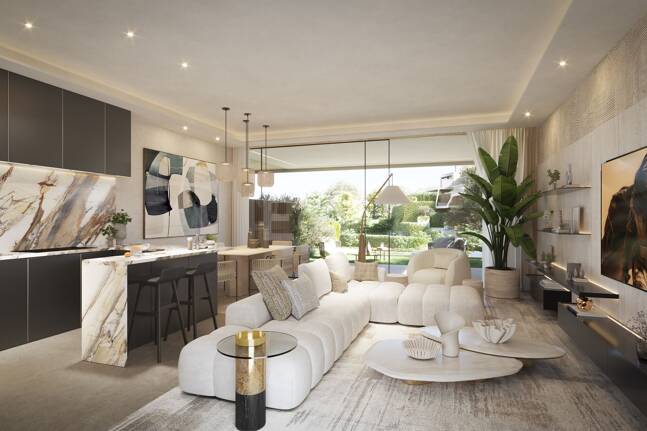 Casa adosada contemporánea con piscina privada y diseño moderno