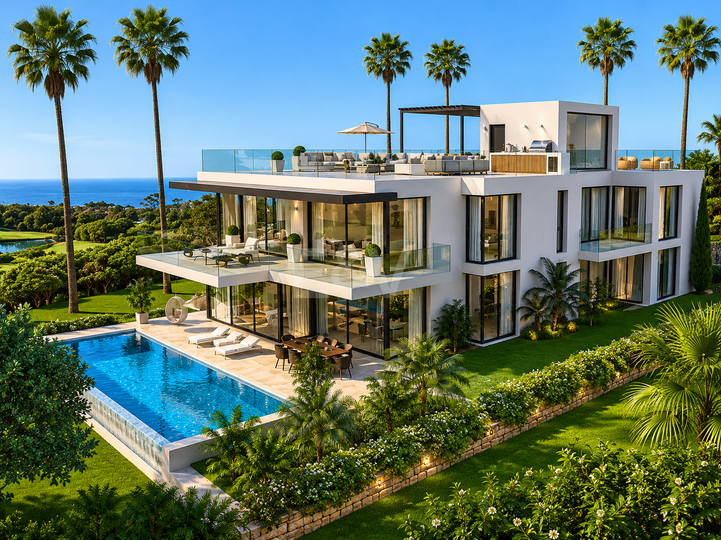 Villa de lujo exclusiva con vistas panorámicas al mar
