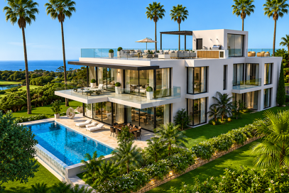 Villa de lujo exclusiva con vistas panorámicas al mar