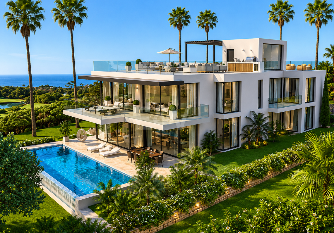 Villa de lujo exclusiva con vistas panorámicas al mar