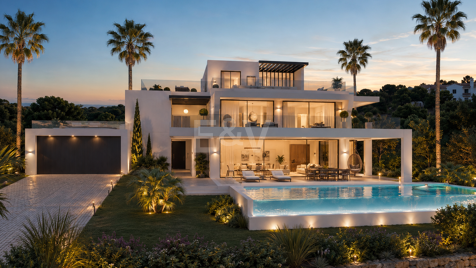 Villa de lujo exclusiva con vistas panorámicas al mar