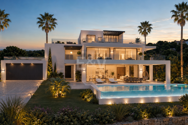 Villa de lujo exclusiva con vistas panorámicas al mar