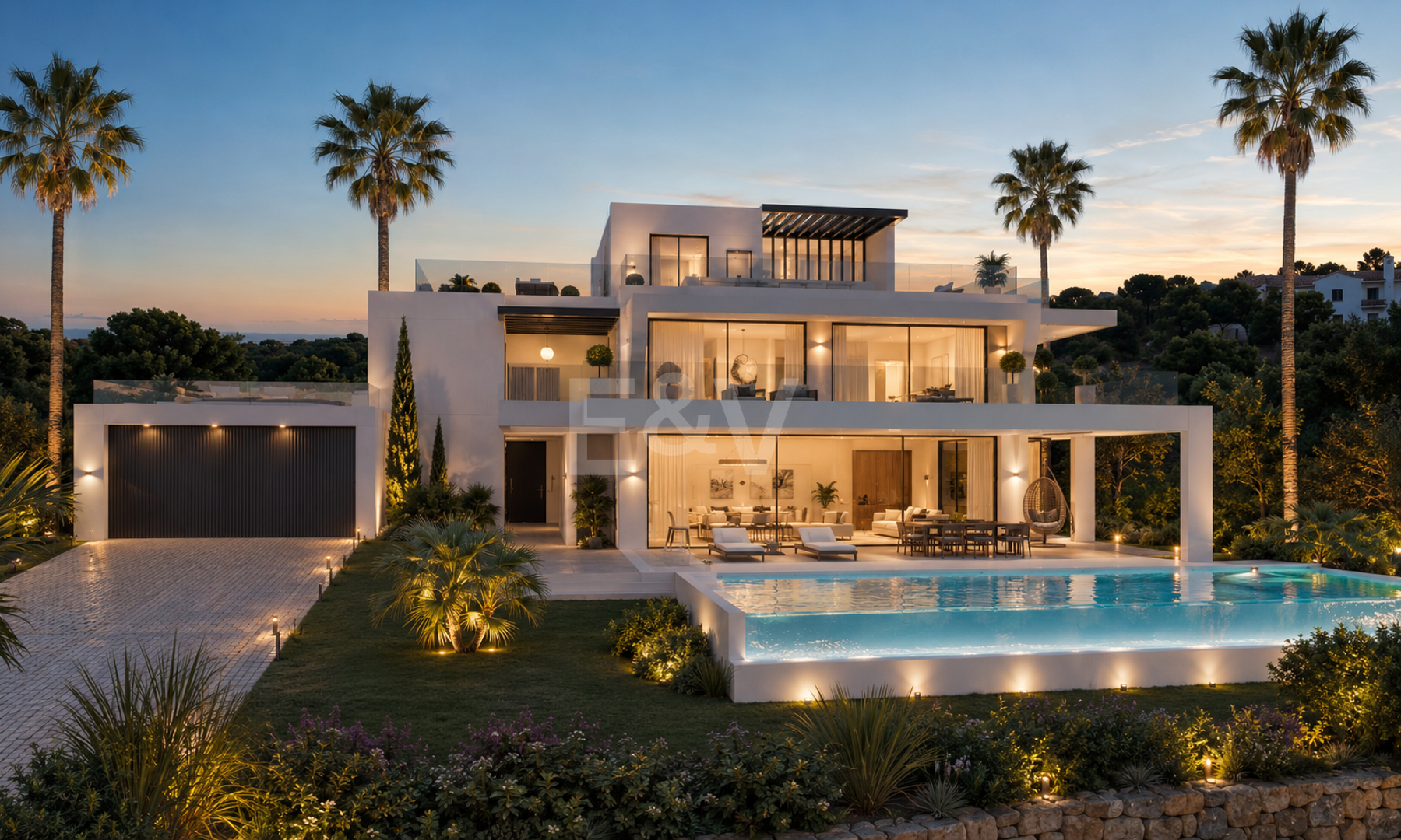 Villa de lujo exclusiva con vistas panorámicas al mar